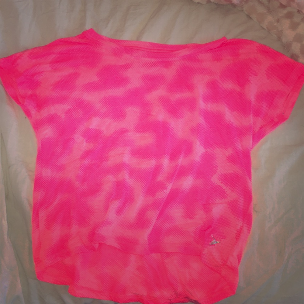 Pink workout shirt